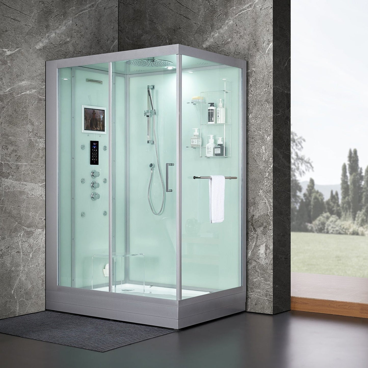 Maya Bath | Anzio Steam Shower With TV