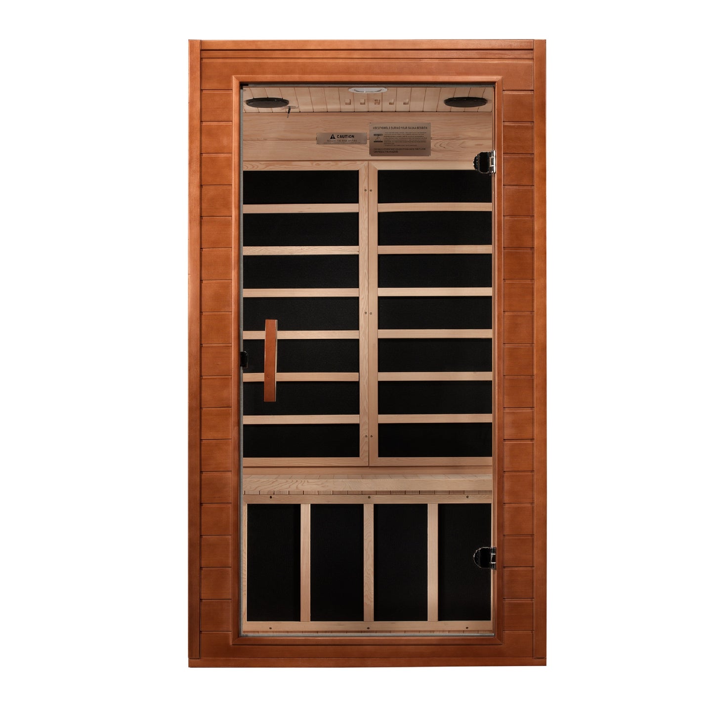 Dynamic Barcelona Elite 1-2-person Ultra Low EMF (Under 3MG) FAR Infrared Sauna (Canadian Hemlock)