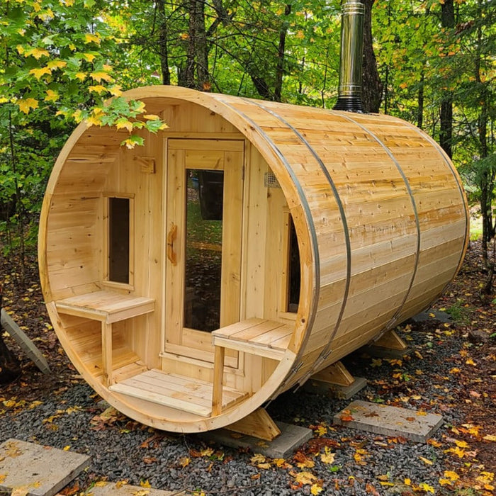 Dundalk Leisurecraft Canadian Timber 6 Person TRANQUILITY MP Barrel Sauna CTC2345MP