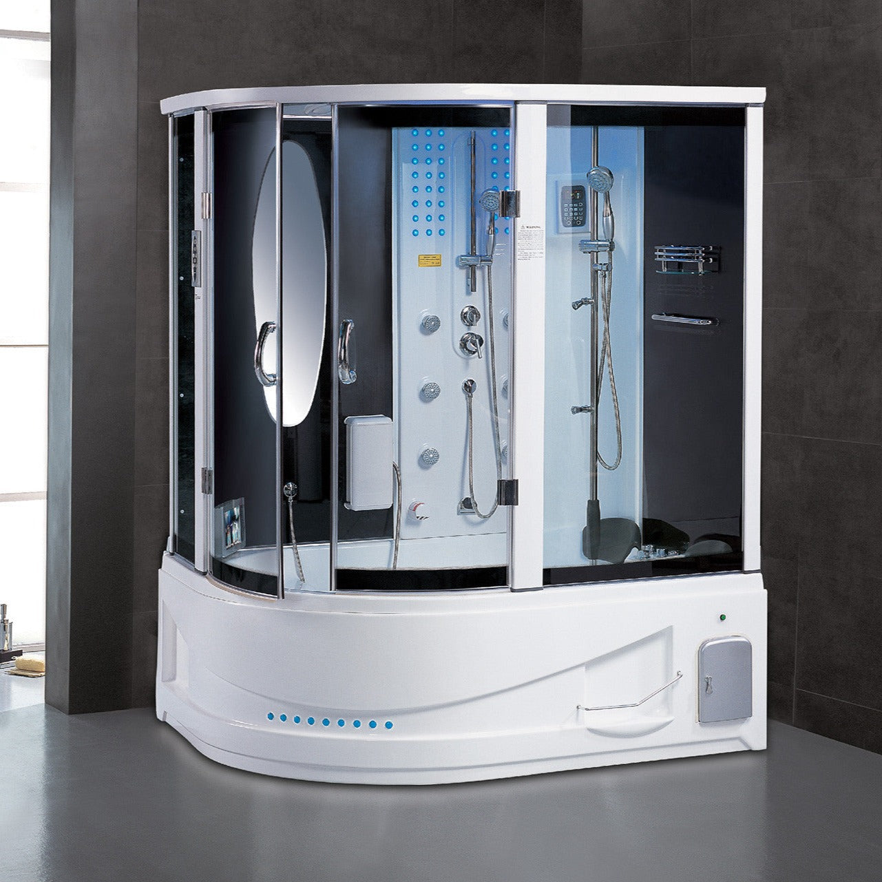 Maya Bath | Siena Steam Shower Tub Combo with TV
