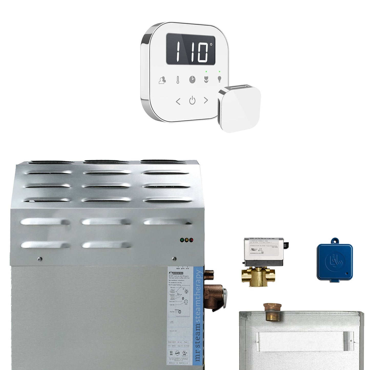 Super (AirButler) 10 kW (10000 W) Steam Shower Generator Package with AirTempo Control