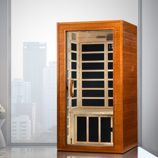 Dynamic Avila Elite 1-2-person Ultra Low EMF (Under 3MG) FAR Infrared Sauna (Canadian Hemlock)