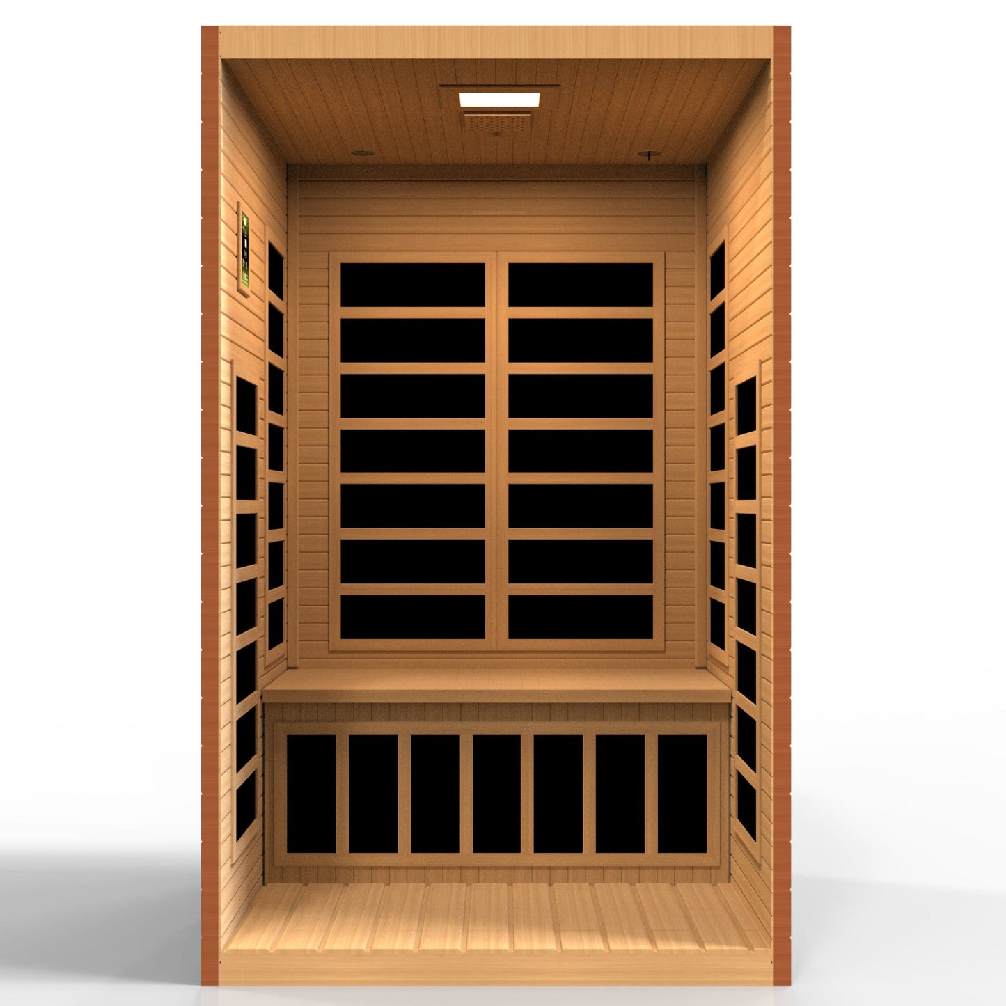 Dynamic Santiago Elite 2-person Ultra Low EMF (Under 3MG) FAR Infrared Sauna (Canadian Hemlock)