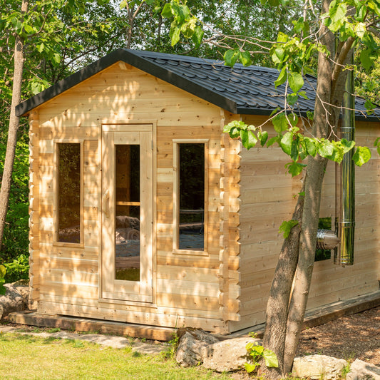 Dundalk Leisurecraft Canadian Timber Georgian Cabin Sauna with Changeroom CTC88CW