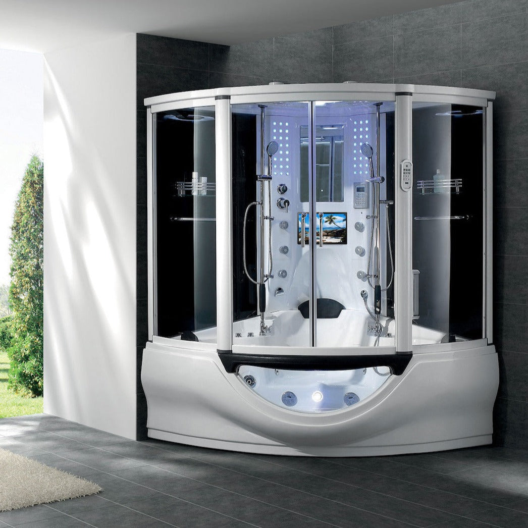 Maya Bath | Platinum Superior Steam Shower Tub Combo with TV