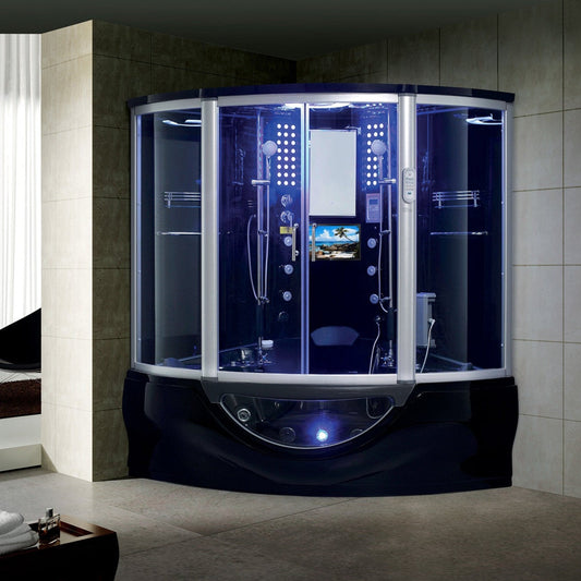 Maya Bath | Platinum Superior Steam Shower Tub Combo with TV