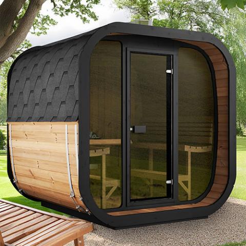 SaunaLife Luxury 6 Person Sauna "Cube" Series | NEW 2024 Model CL7G