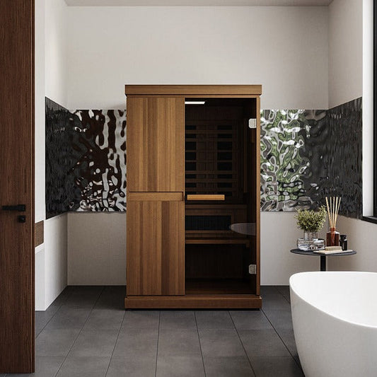Finnmark FD-4 Trinity Infrared & Steam Sauna Combo Home Sauna with Infrared & Traditional Heater