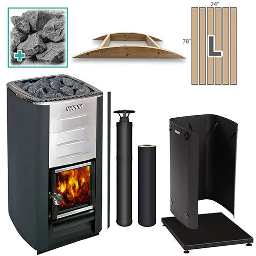 Harvia M3 BK LG FLK Pkg