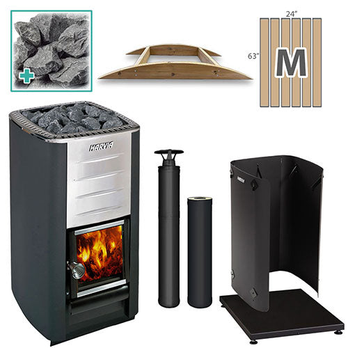 Harvia M3 BK MD FLK Pkg
