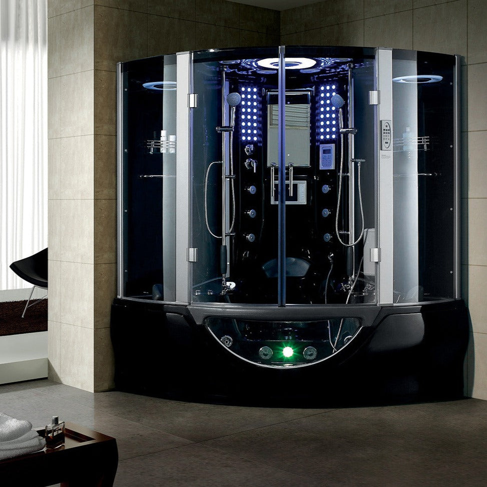 Maya Bath | Valencia Steam Shower Tub Combo with TV