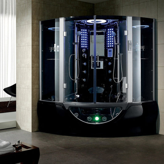Maya Bath | Valencia Steam Shower Tub Combo with TV
